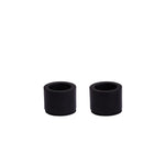 Castiçal para vela palito, Matte Black, 2-pacotes, 3x2 cm