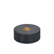 Castiçal com Base de Mármore, Preto, 10x4 cm