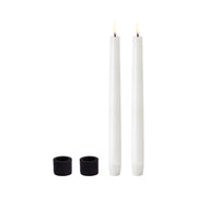 Castiçal para vela palito, Matte Black, 2-pacotes, 3x2 cm