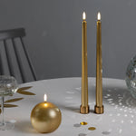 Castiçal para vela palito,Matte Brass, 2-pacotes,3x2 cm