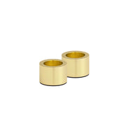 Castiçal para vela palito,Matte Brass, 2-pacotes,3x2 cm