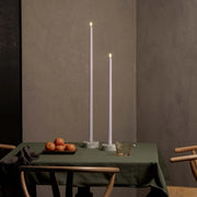 LED Tall Taper Candle, Lavanda Clara, Lisa, 2x55 cm