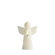 LED candle Angel. Oyster grey. Lisa. 11x15 cm