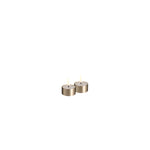 LED melted tealight, Acabamento Prata, 2-pack, 4x2 cm