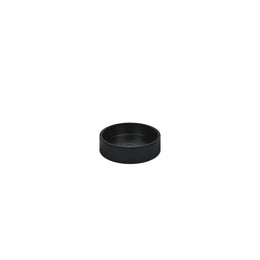 Light Candleholder pillar, Matte black, 9x3 cm